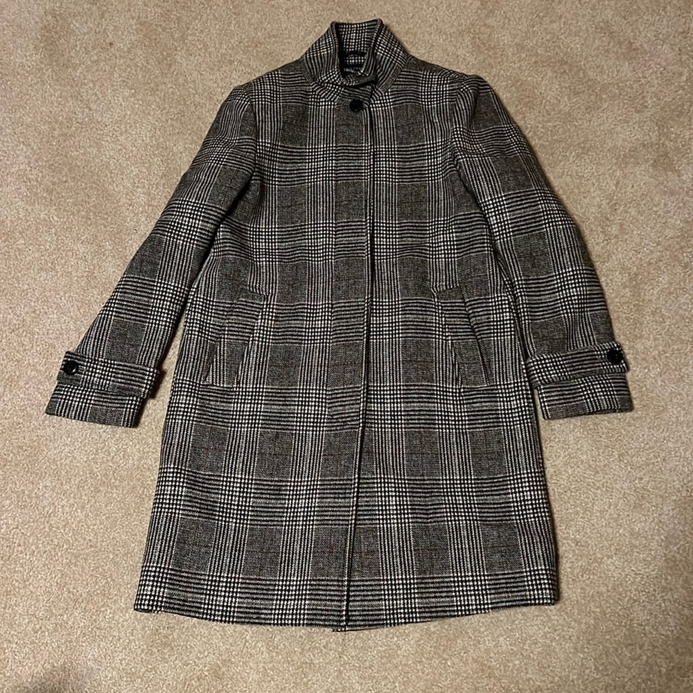 Cole Haan Wool Jacket Plaid Size 4